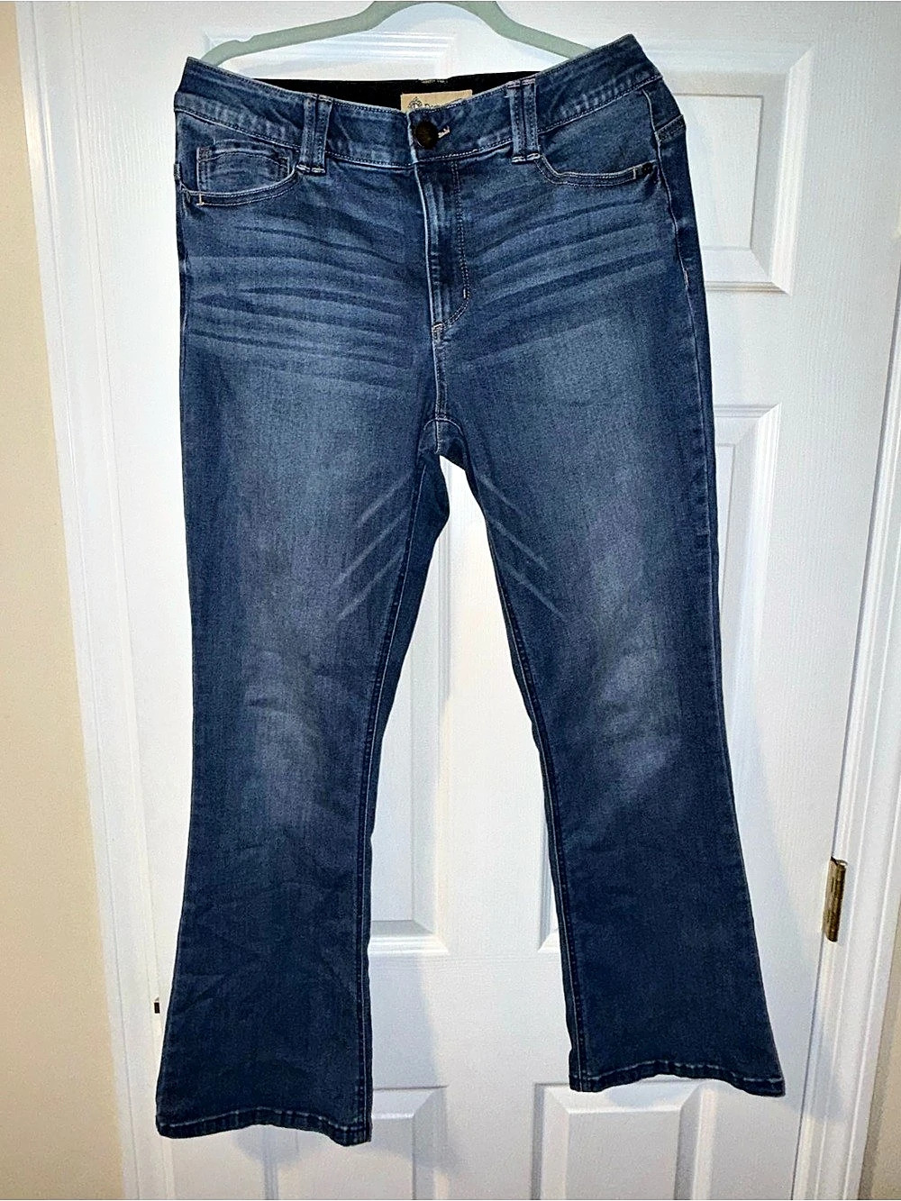 Democracy Ab Technology Boot Cut Jeans in Blue Waist 12 Like New